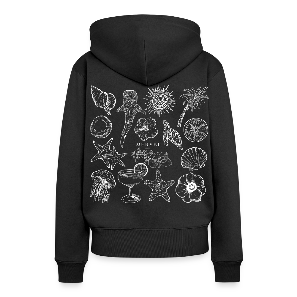 Frauen Premium Hoodie - Schwarz