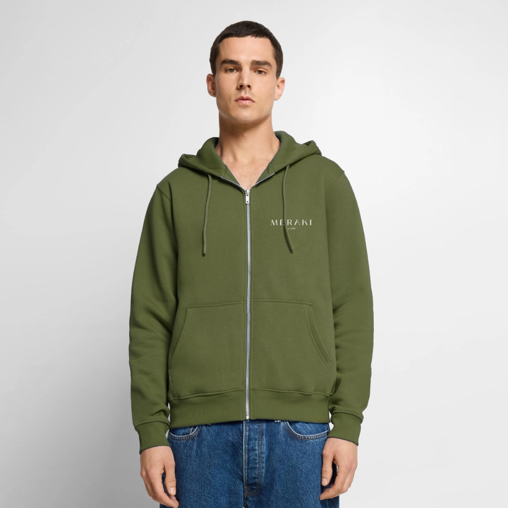 Männer Premium Kapuzenjacke - Khaki