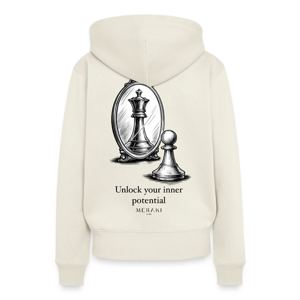 Frauen Premium Hoodie - Naturweiß