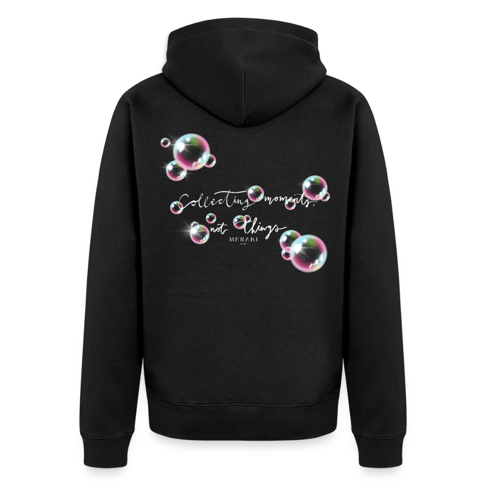 Männer Premium Kapuzenjacke - Schwarz