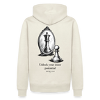 Männer Premium Hoodie - Naturweiß