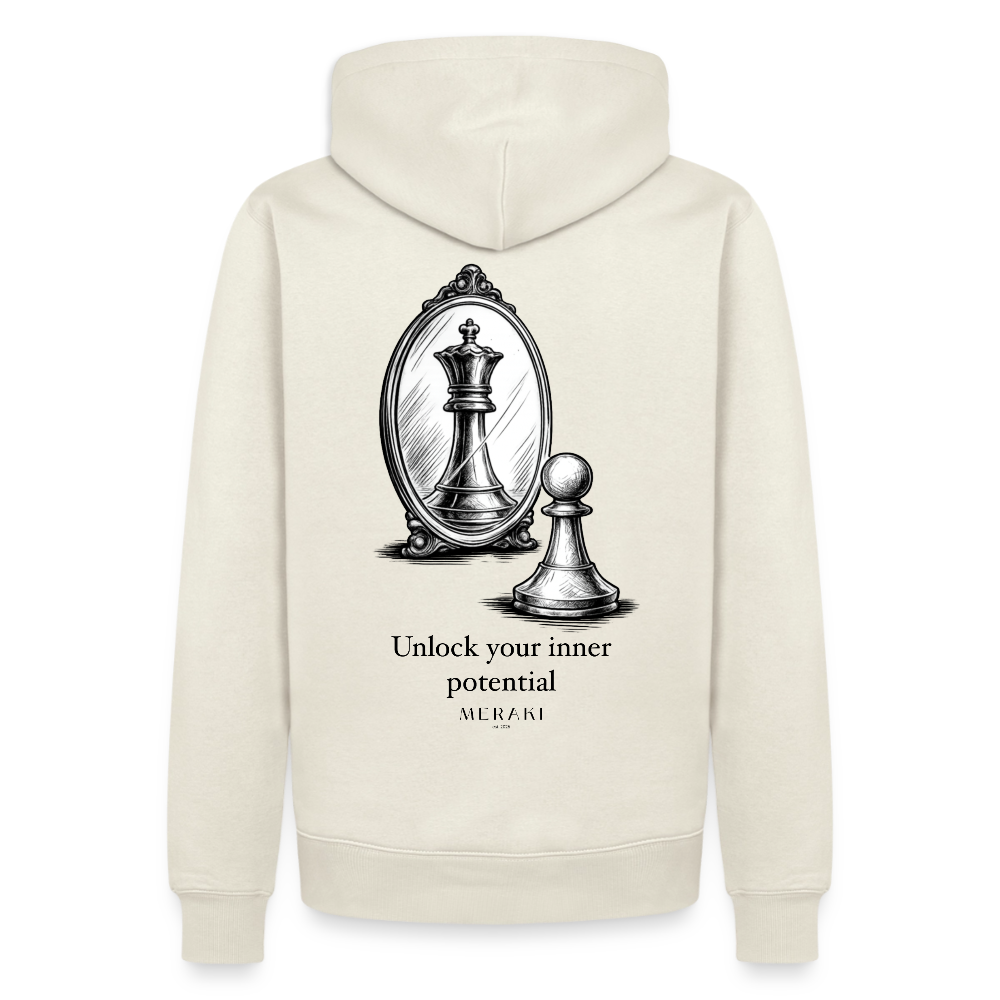 Männer Premium Hoodie - Naturweiß