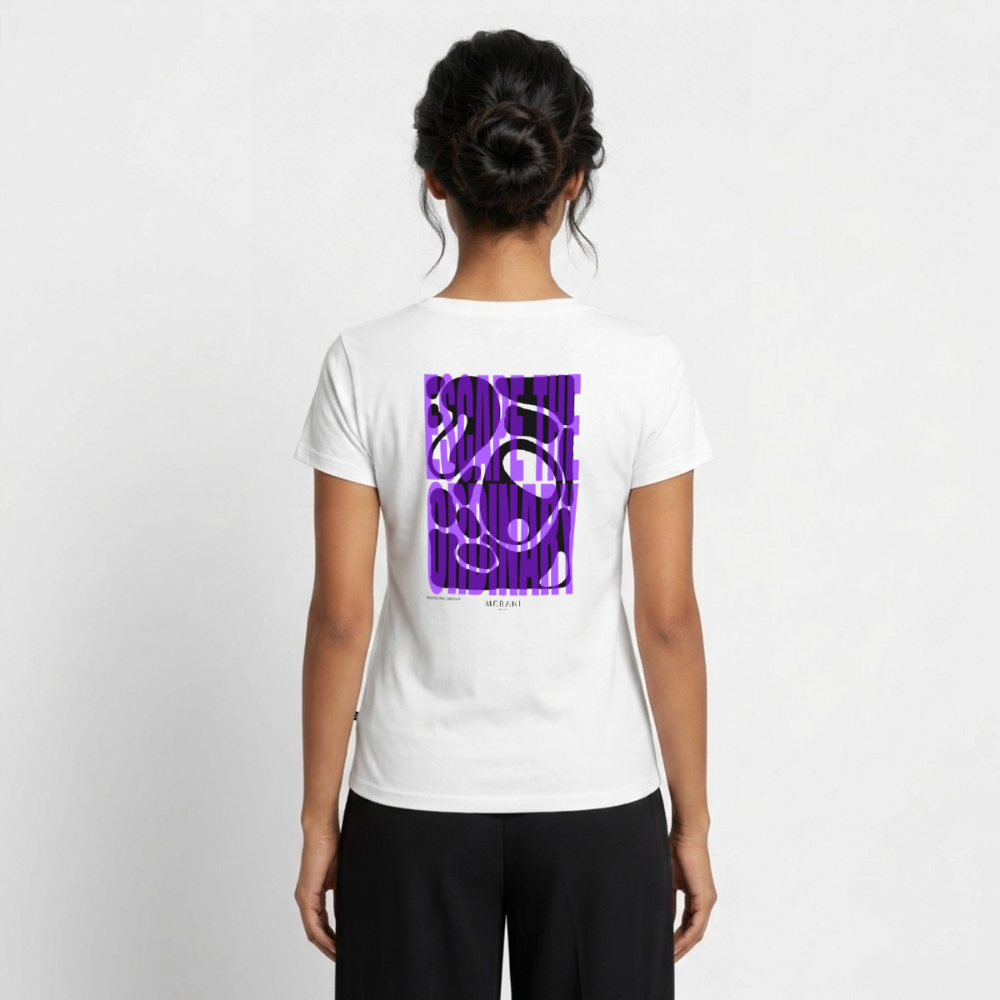 Frauen Bio-T-Shirt mit V-Ausschnitt von Stanley & Stella - Weiß
