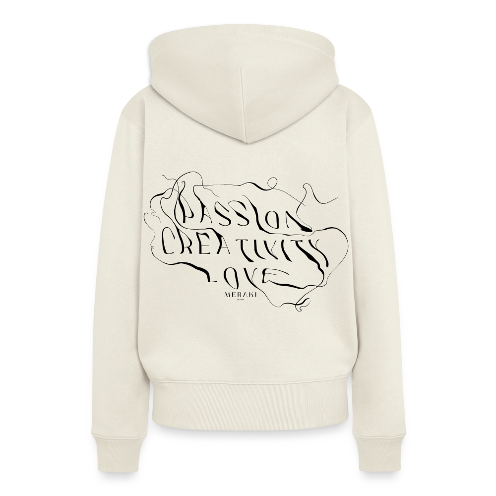 Frauen Premium Hoodie - Naturweiß