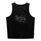 Cropped Frauen Organic Tank Top - Schwarz