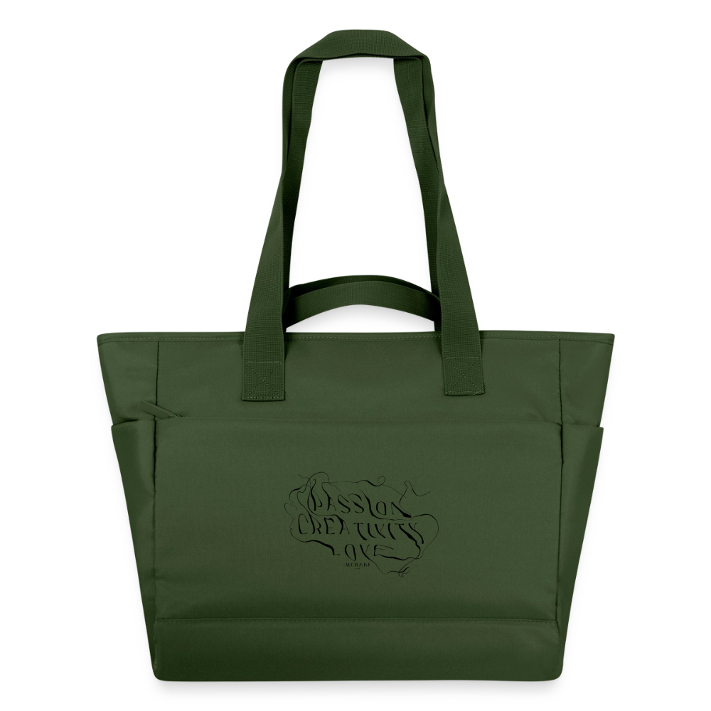 Wasserabweisende Padded Bag - Tannengrün