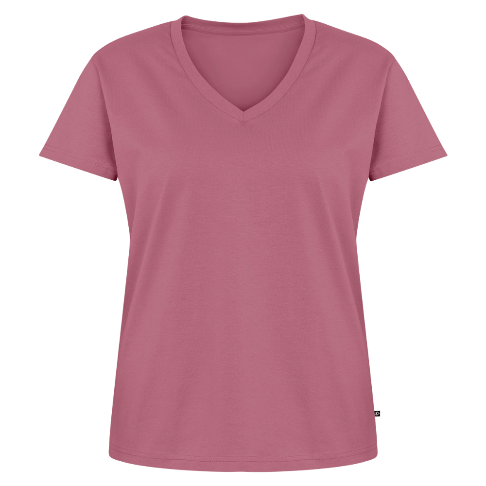 Frauen Bio-T-Shirt mit V-Ausschnitt von Stanley & Stella - Mauve