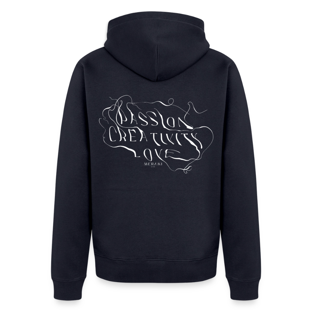 Männer Premium Kapuzenjacke - Navy