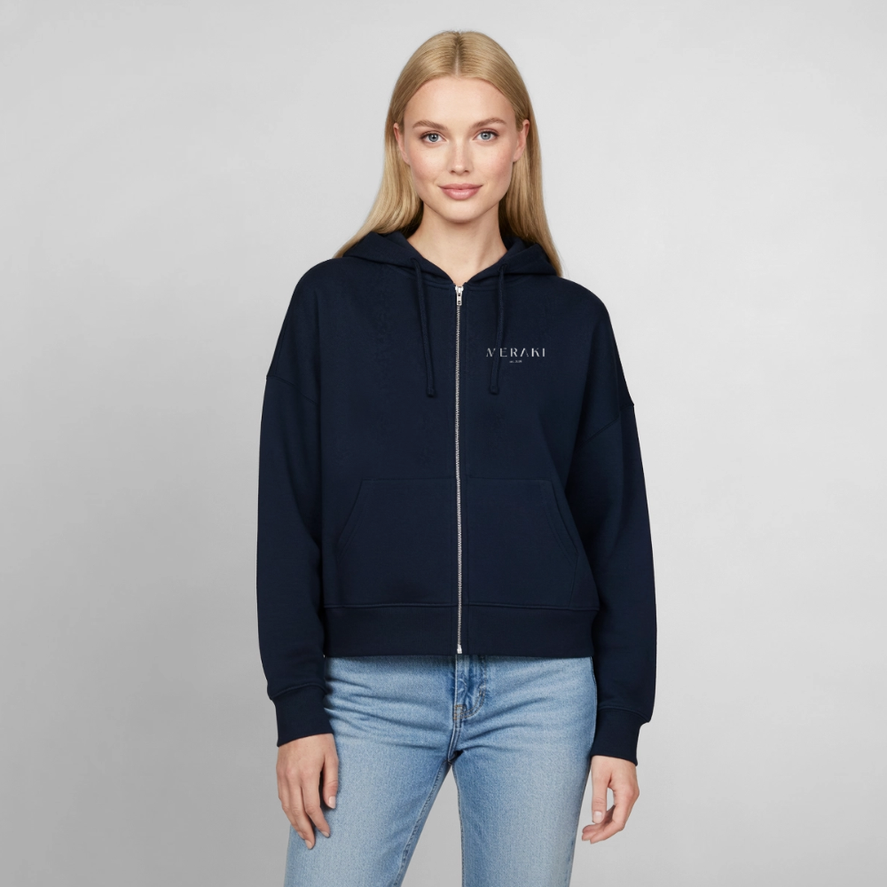 Stanley/Stella Boxy Frauen Bio Zip Hoodie Ida - Navy