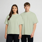 Oversized Heavyweight T-Shirt - CHESS - Leichtes Salbeigrün 