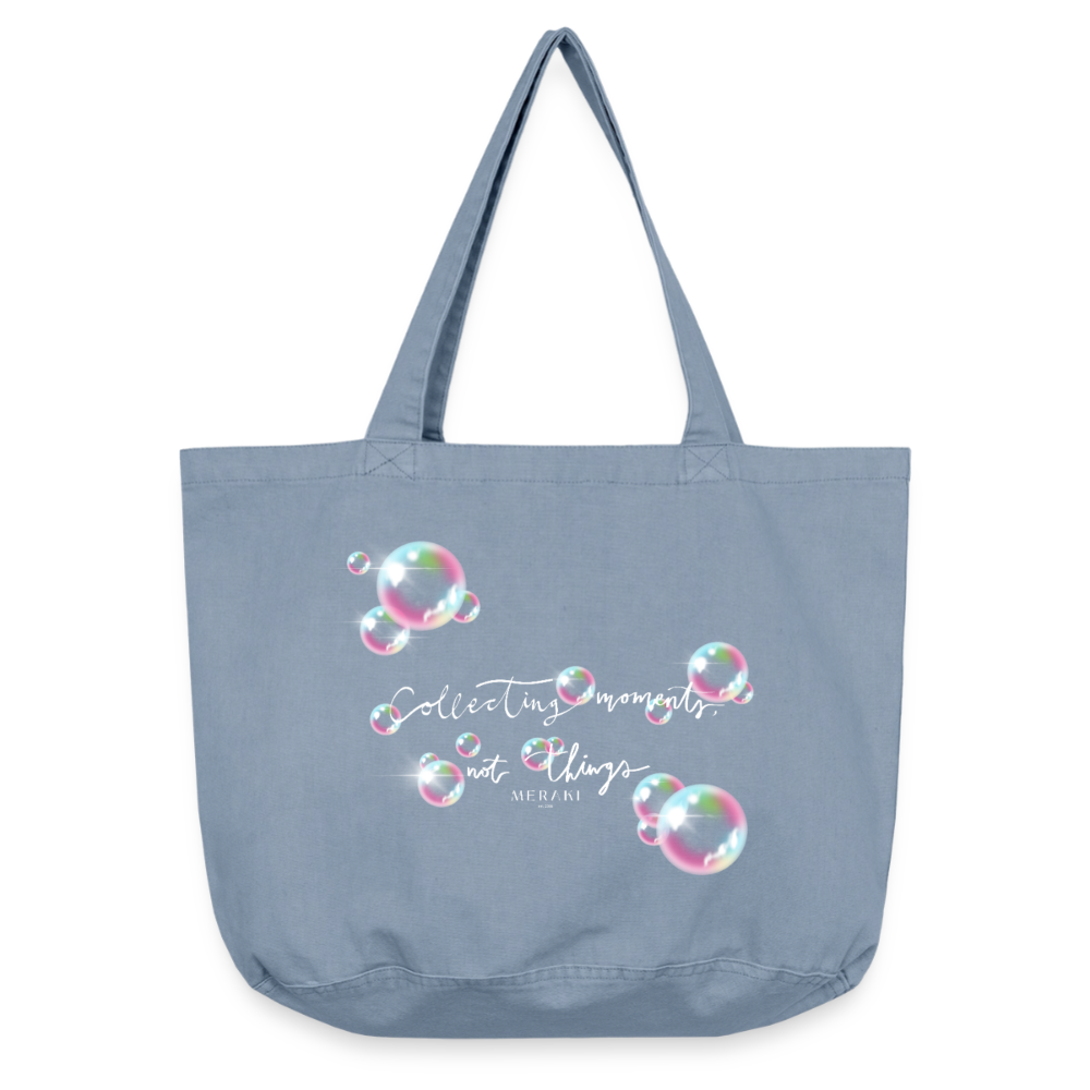 Vintage-Washed Shopper - vintage light blue