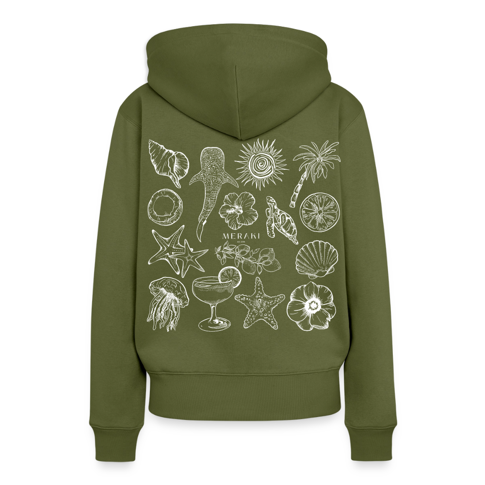Frauen Premium Hoodie - Khaki