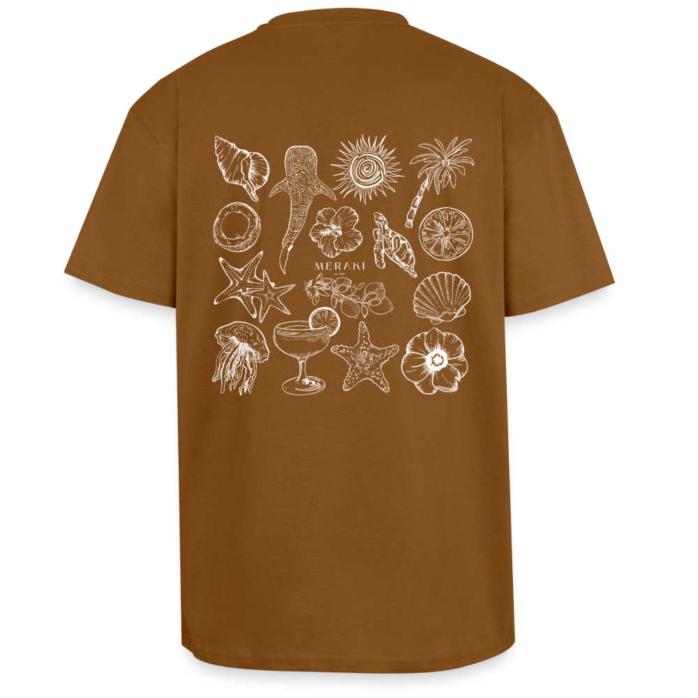 Oversized Heavyweight T-Shirt - Sommergefühle - Toffee