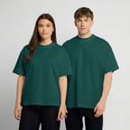 Oversized Heavyweight T-Shirt - Seifenblasen - hunter Green