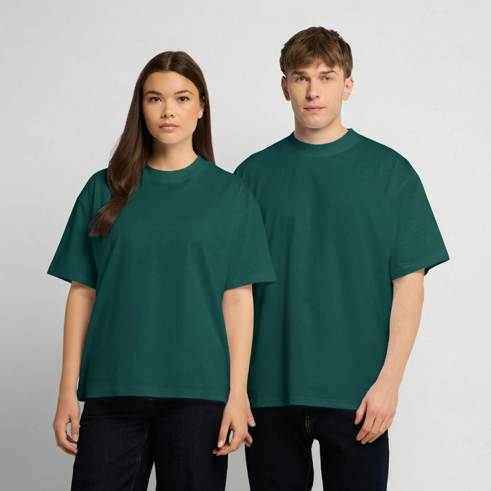 Oversized Heavyweight T-Shirt - Seifenblasen - hunter Green