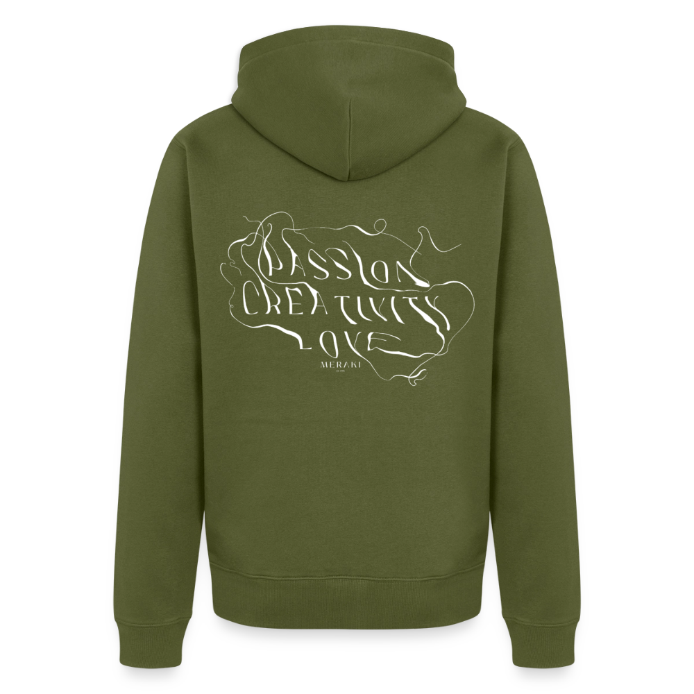 Männer Premium Kapuzenjacke - Khaki