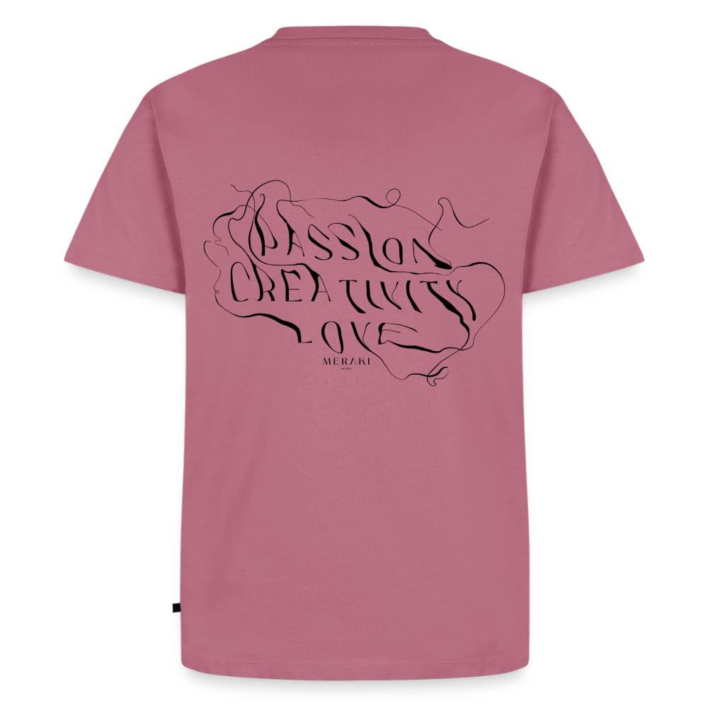 Männer Premium T-Shirt - PASSION, CREATIVITY, LOVE - Mauve