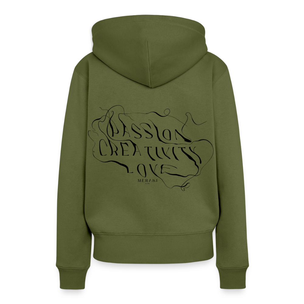 Frauen Premium Hoodie - Khaki