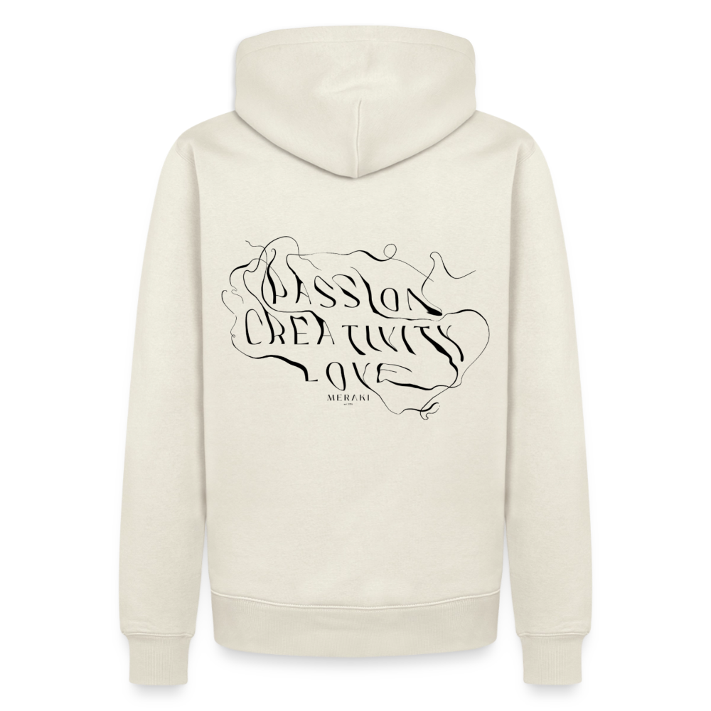 Männer Premium Hoodie - Naturweiß