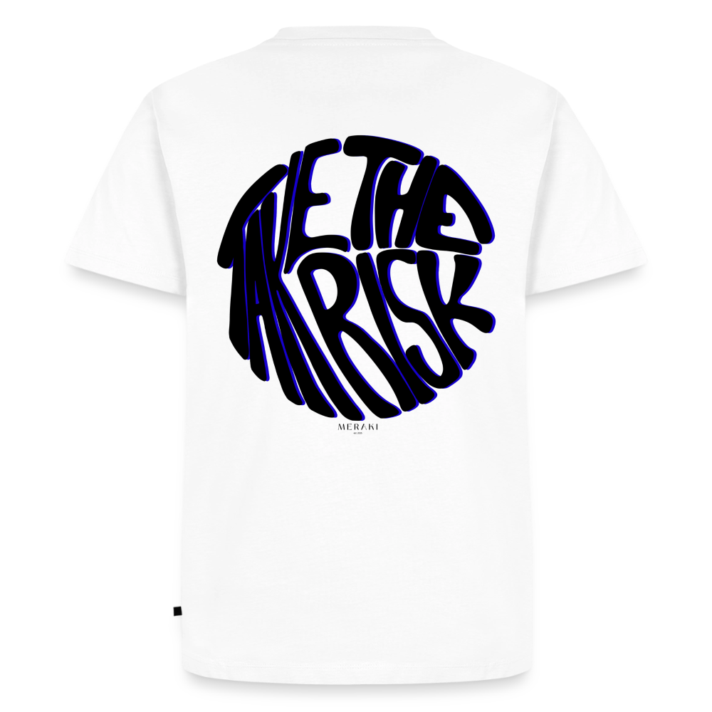 Männer Premium T-Shirt - TAKE THE RISK - Weiß