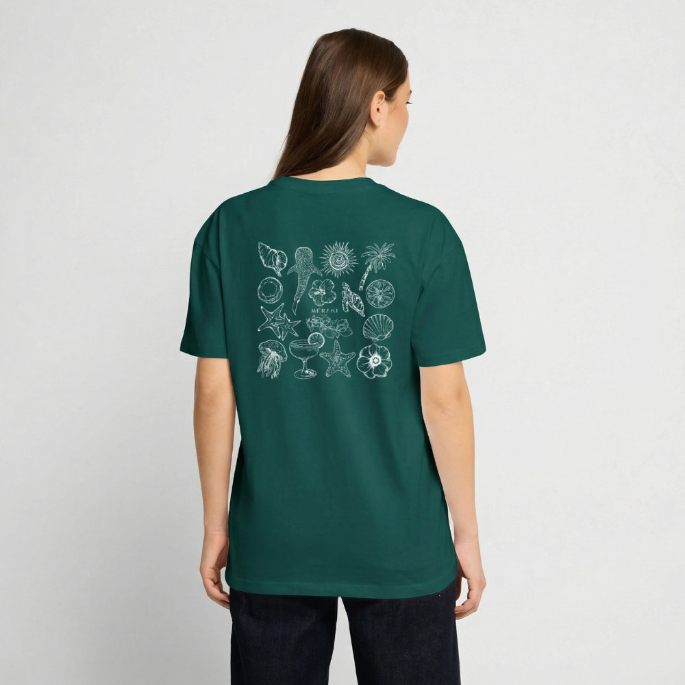 Oversized Heavyweight T-Shirt - Sommergefühle - hunter Green