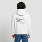 Oversized Heavyweight Hoodie - PASSION, CREATIVITY, LOVE - Weiß