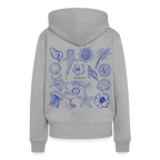 Frauen Premium Hoodie - Grau meliert