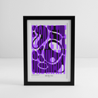 Gerahmtes Poster (27 × 37 cm) - Schwarz