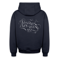 Oversized Heavyweight Hoodie - PASSION, CREATIVITY, LOVE - Navy