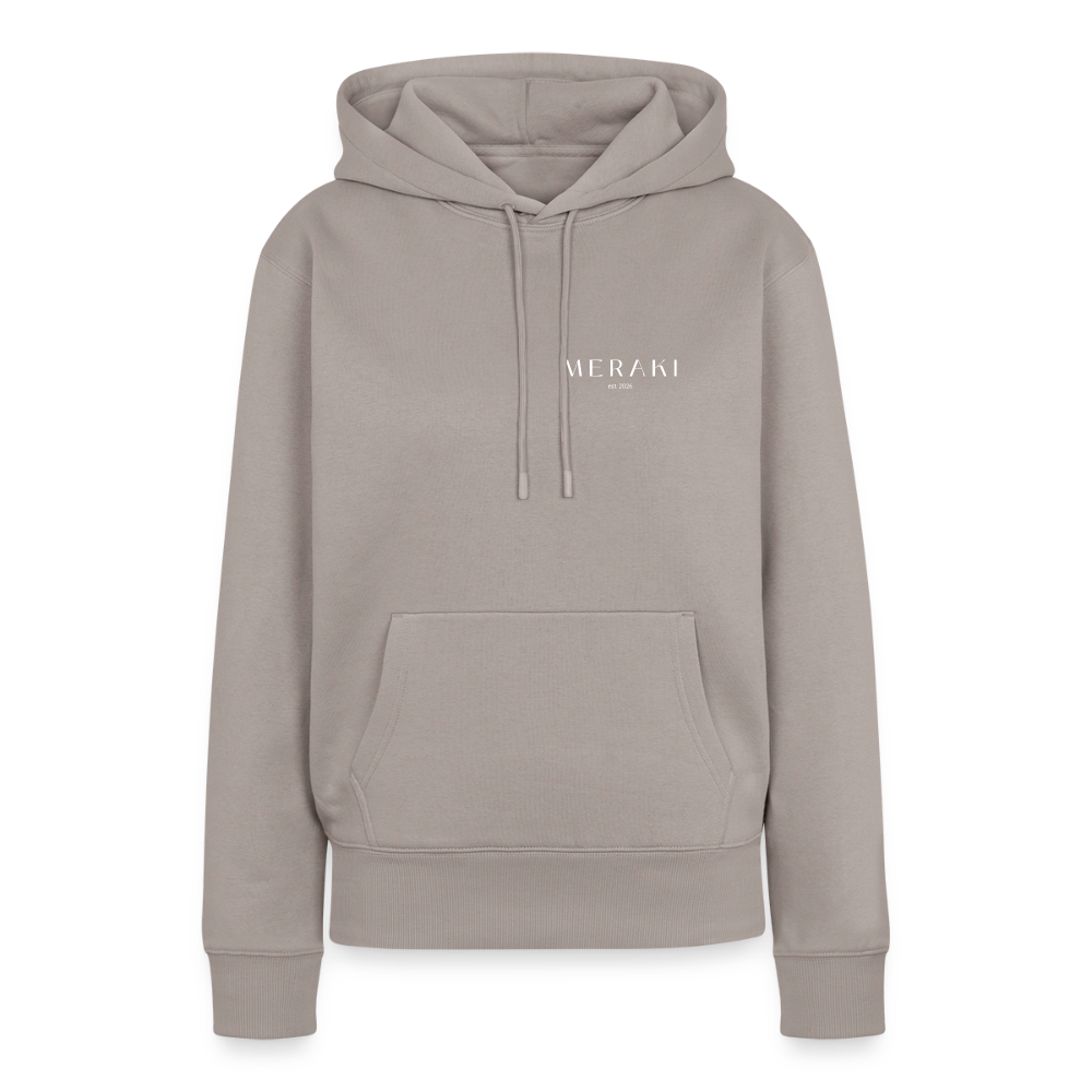 Frauen Premium Hoodie - Taupe