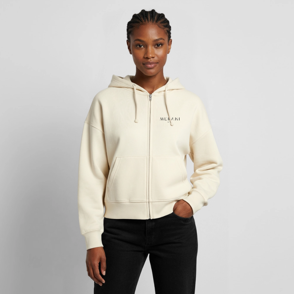Stanley/Stella Boxy Frauen Bio Zip Hoodie Ida - Natur