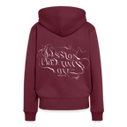 Frauen Premium Hoodie - Burgunderrot