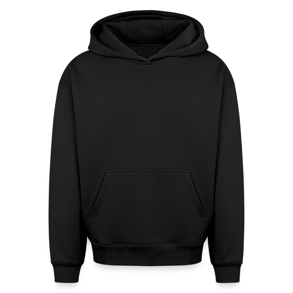 Oversized Heavyweight Hoodie - Seifenblasen - Schwarz