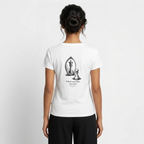 Frauen Bio-T-Shirt mit V-Ausschnitt von Stanley & Stella - Weiß