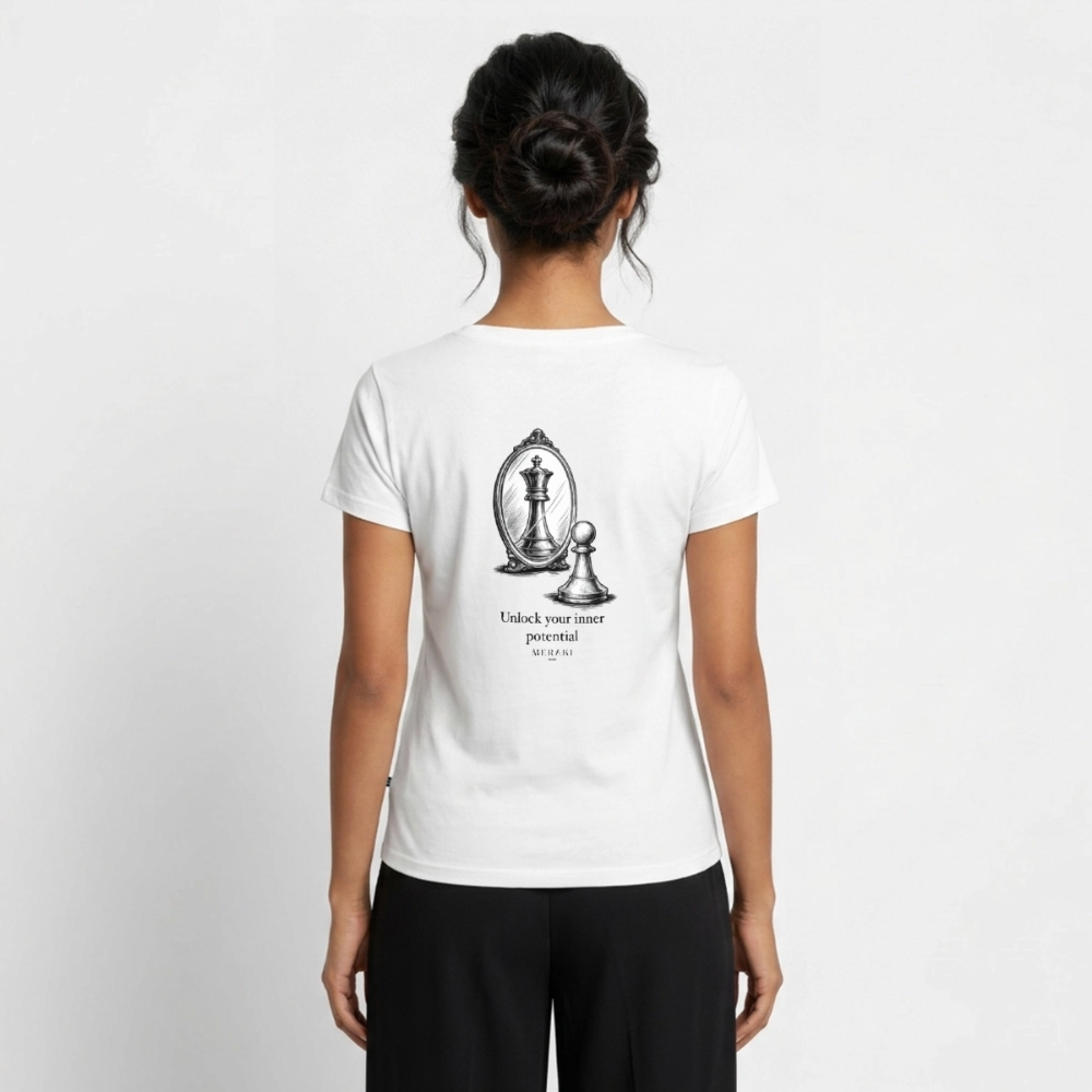 Frauen Bio-T-Shirt mit V-Ausschnitt von Stanley & Stella - Weiß