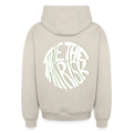 Oversized Heavyweight Hoodie - TAKE THE RISK - Beige