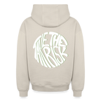 Oversized Heavyweight Hoodie - TAKE THE RISK - Beige
