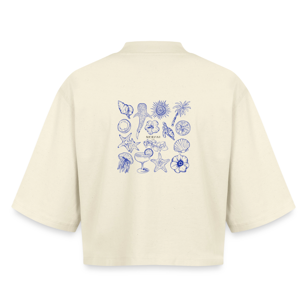 Boxy Frauen Recyceltes 1/2 Sleeved T-Shirt by Stanley/Stella - Natur
