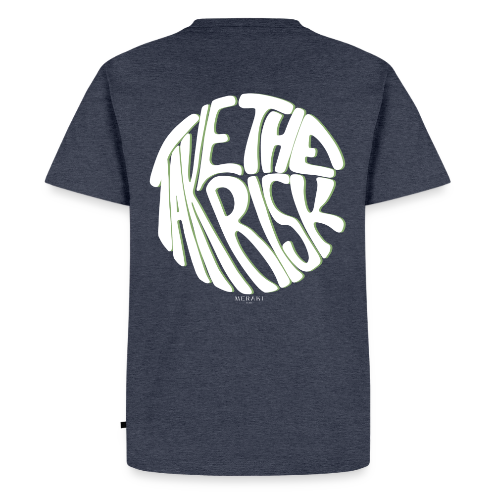 Männer Premium T-Shirt - TAKE THE RISK - Jeansblau 