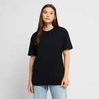 Oversized Heavyweight T-Shirt - PASSION CREATIVITY LOVE - Schwarz