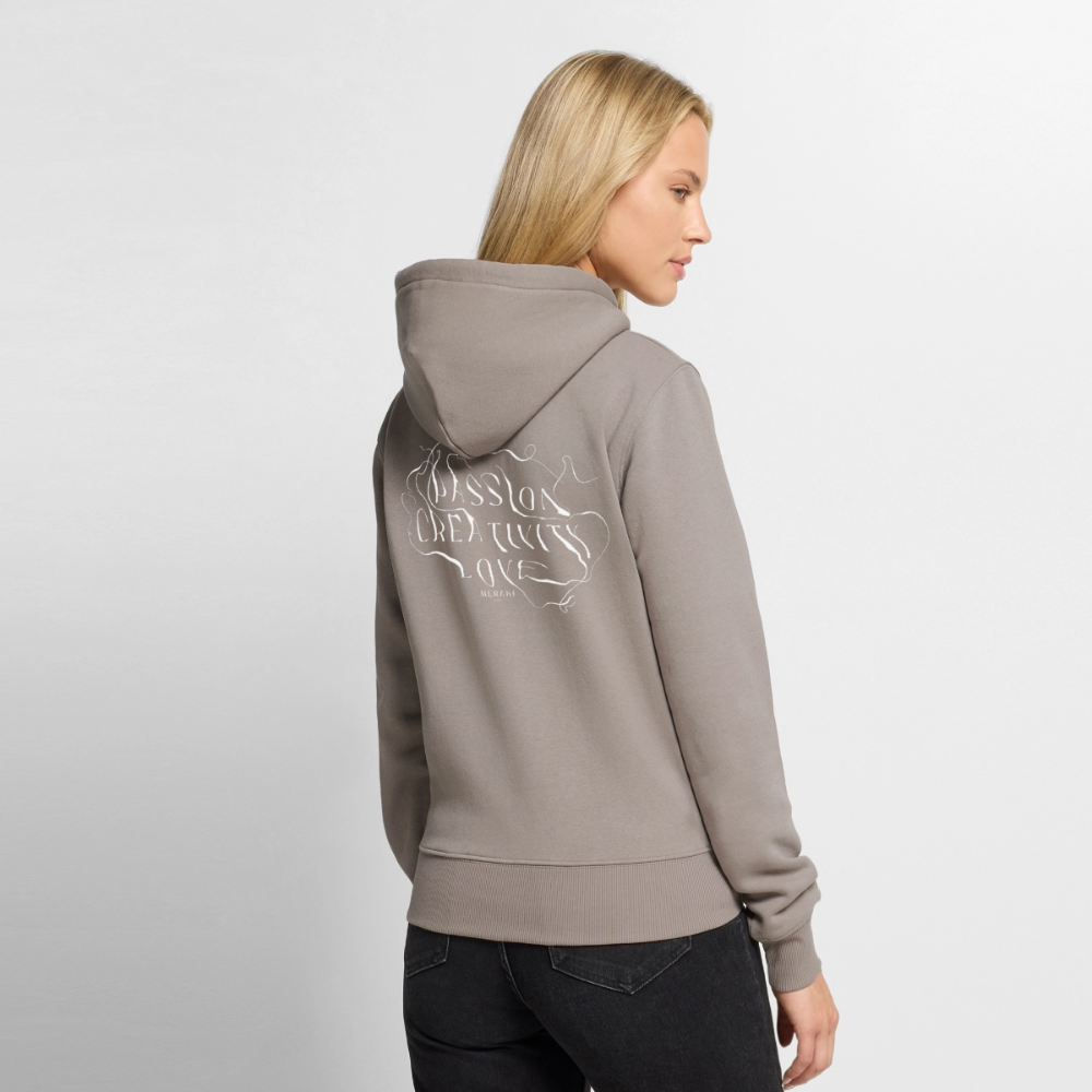 Frauen Premium Hoodie - Taupe