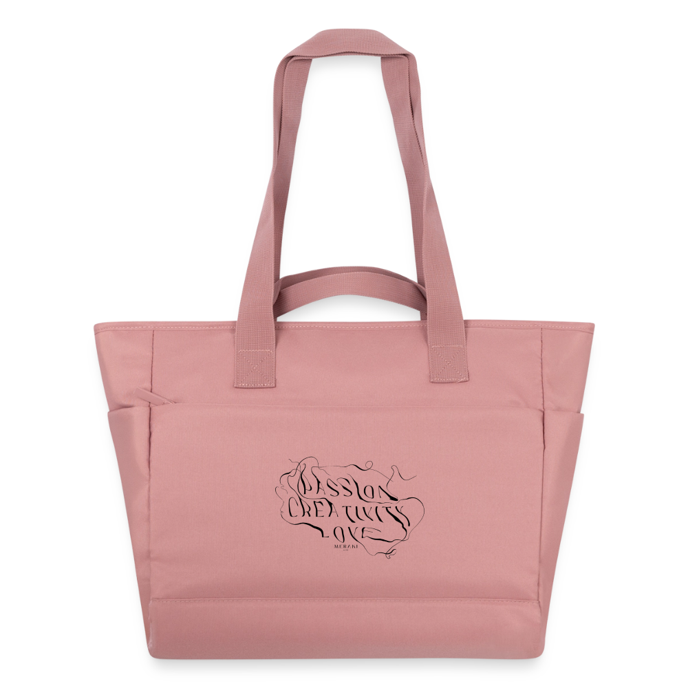 Wasserabweisende Padded Bag - Altrosa