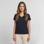 Frauen Bio-T-Shirt mit V-Ausschnitt von Stanley & Stella - Navy