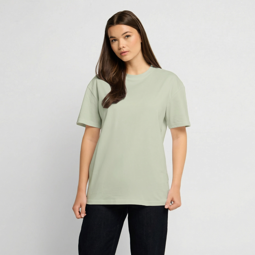 Oversized Heavyweight T-Shirt - CHESS - Leichtes Salbeigrün 