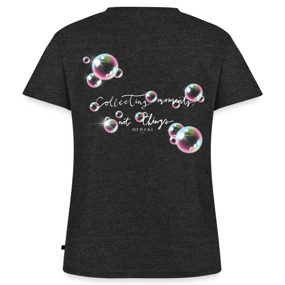 Frauen Bio-T-Shirt mit V-Ausschnitt von Stanley & Stella - Anthrazit meliert