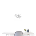 Poster 40x40 cm - Weiß