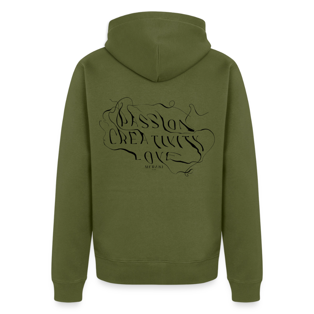 Männer Premium Kapuzenjacke - Khaki