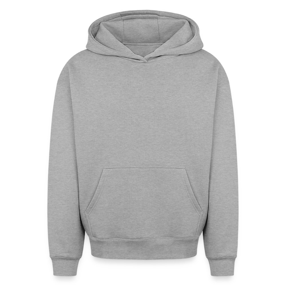 Oversized Heavyweight Hoodie - Sommergefühle - Grau meliert