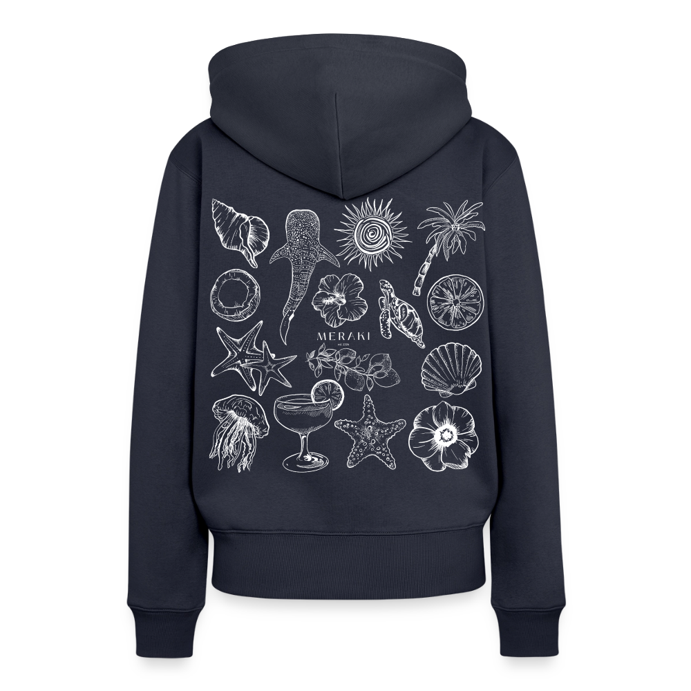 Frauen Premium Hoodie - Navy