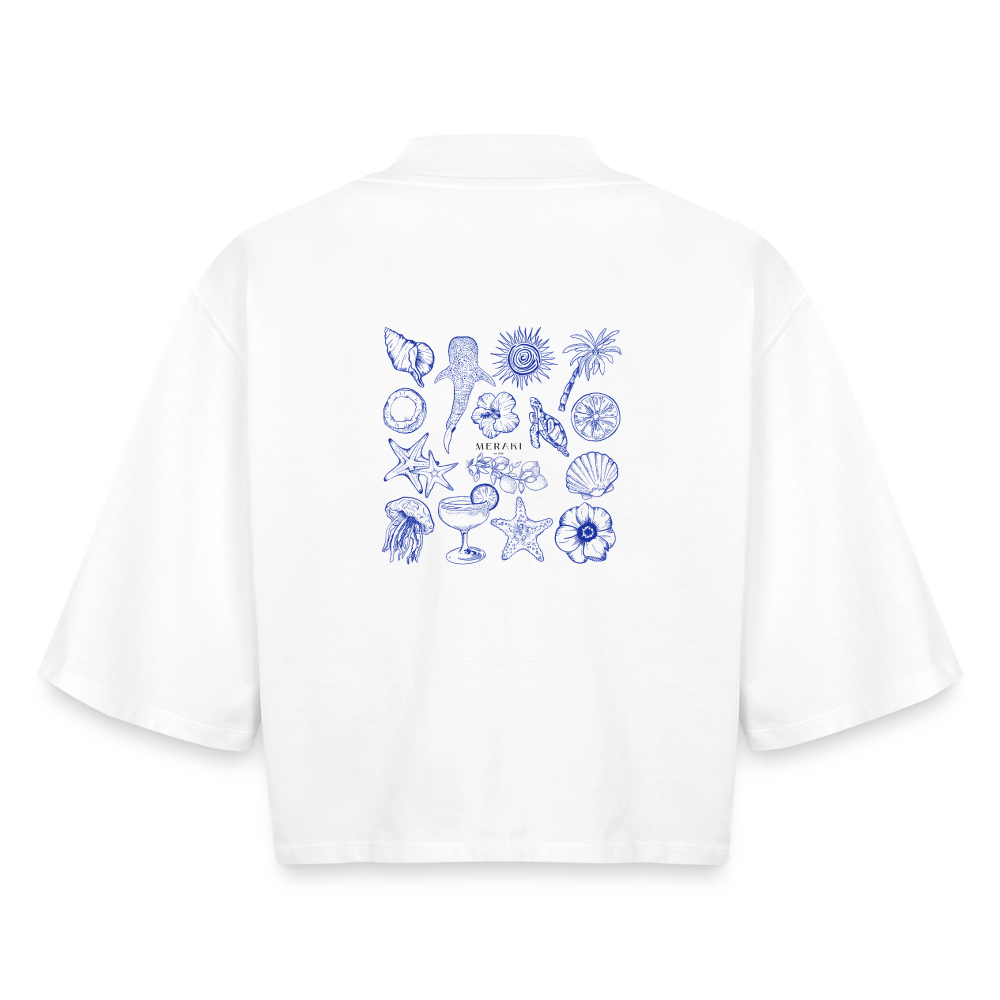 Boxy Frauen Recyceltes 1/2 Sleeved T-Shirt by Stanley/Stella - Weiß